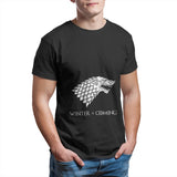 House Stark of Winterfell Men's T-shirt Couples Punk Anime Oversized Kawaii Tops Summer Unisex Funny  4XL 5XL 6XL T-shirt 26891