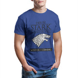 House Stark of Winterfell Men's T-shirt Couples Punk Anime Oversized Kawaii Tops Summer Unisex Funny  4XL 5XL 6XL T-shirt 26891