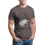 House Stark of Winterfell Men's T-shirt Couples Punk Anime Oversized Kawaii Tops Summer Unisex Funny  4XL 5XL 6XL T-shirt 26891