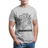 House Stark of Winterfell Men's T-shirt Couples Punk Anime Oversized Kawaii Tops Summer Unisex Funny  4XL 5XL 6XL T-shirt 26891