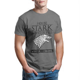 House Stark of Winterfell Men's T-shirt Couples Punk Anime Oversized Kawaii Tops Summer Unisex Funny  4XL 5XL 6XL T-shirt 26891