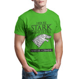 House Stark of Winterfell Men's T-shirt Couples Punk Anime Oversized Kawaii Tops Summer Unisex Funny  4XL 5XL 6XL T-shirt 26891