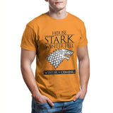 House Stark of Winterfell Men's T-shirt Couples Punk Anime Oversized Kawaii Tops Summer Unisex Funny  4XL 5XL 6XL T-shirt 26891