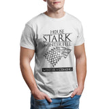 House Stark of Winterfell Men's T-shirt Couples Punk Anime Oversized Kawaii Tops Summer Unisex Funny  4XL 5XL 6XL T-shirt 26891
