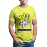 House Stark of Winterfell Men's T-shirt Couples Punk Anime Oversized Kawaii Tops Summer Unisex Funny  4XL 5XL 6XL T-shirt 26891