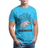 House Stark of Winterfell Men's T-shirt Couples Punk Anime Oversized Kawaii Tops Summer Unisex Funny  4XL 5XL 6XL T-shirt 26891