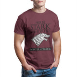 House Stark of Winterfell Men's T-shirt Couples Punk Anime Oversized Kawaii Tops Summer Unisex Funny  4XL 5XL 6XL T-shirt 26891